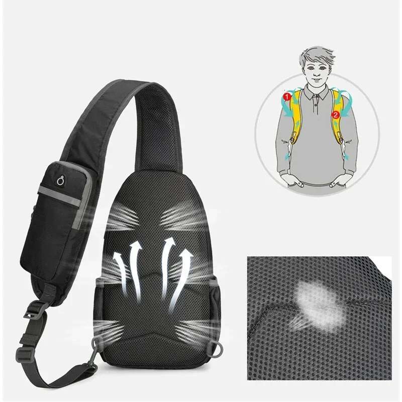 Anti-Theft Waterproof Shoulder Backpack Sg Chest Crossbody Cover Pack Rucksack Bicycle Sport Carry On Weekender Bag