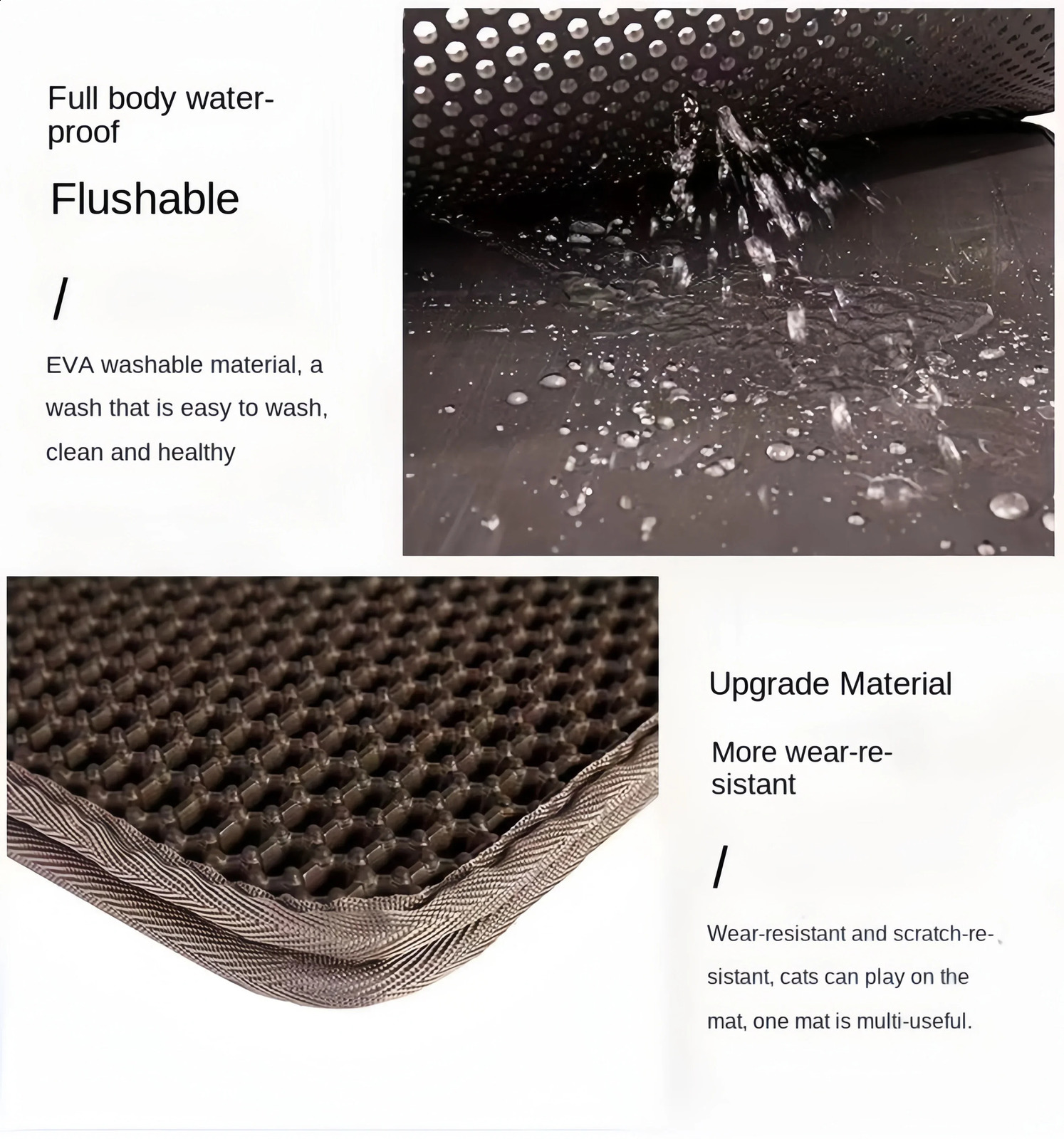 Large sized cat light mat Eva doublelayer waterproof pet 250312