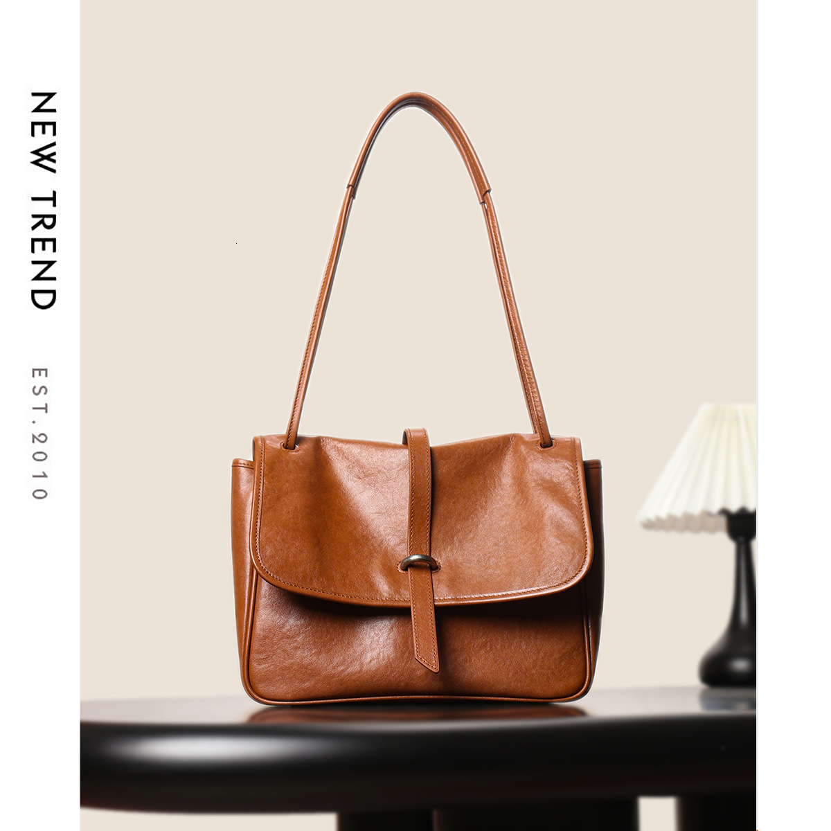 Genuine Leather Women S Handmade Vegetable Tanned Top Layer Cowhide Shoulder Crossbody Tote Bag And Miscellaneous Bag