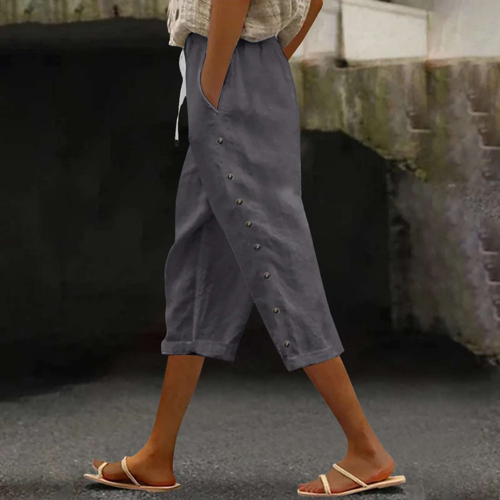 Fashion Casual Summer S Women's High Waisted Short Slim Fit Trousers Street Sports White Black Pants