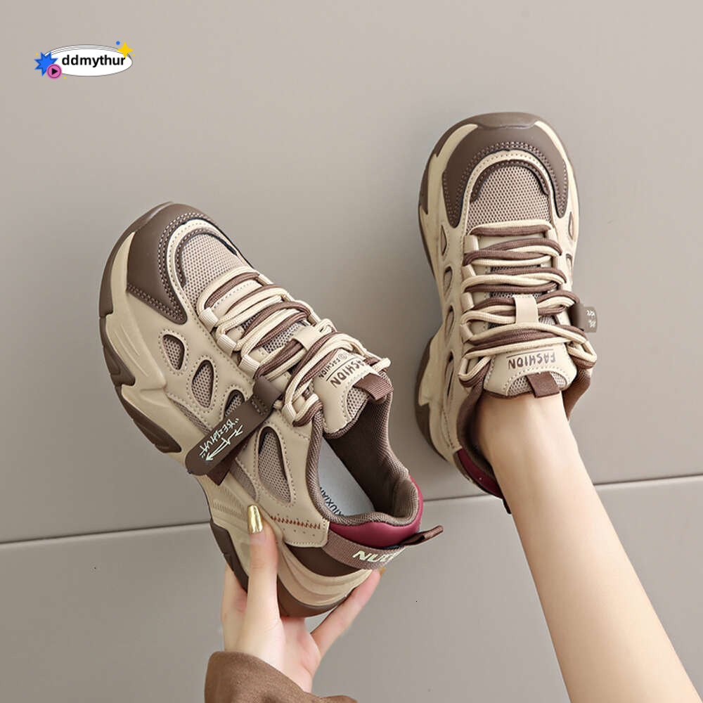 CRLAYDK Chunky Sneakers for Women Lace Up Platform Dad Walking Shoes Casual Fashion Running Sports Shopping Tennis ddmythur