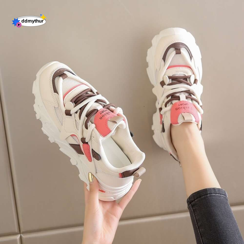 CRLAYDK Summer 2024 Chunky Sneakers for Women Platform Mesh Dad Lady Walking Shoes Breathable Casual Fashion Running Tennis ddmythur