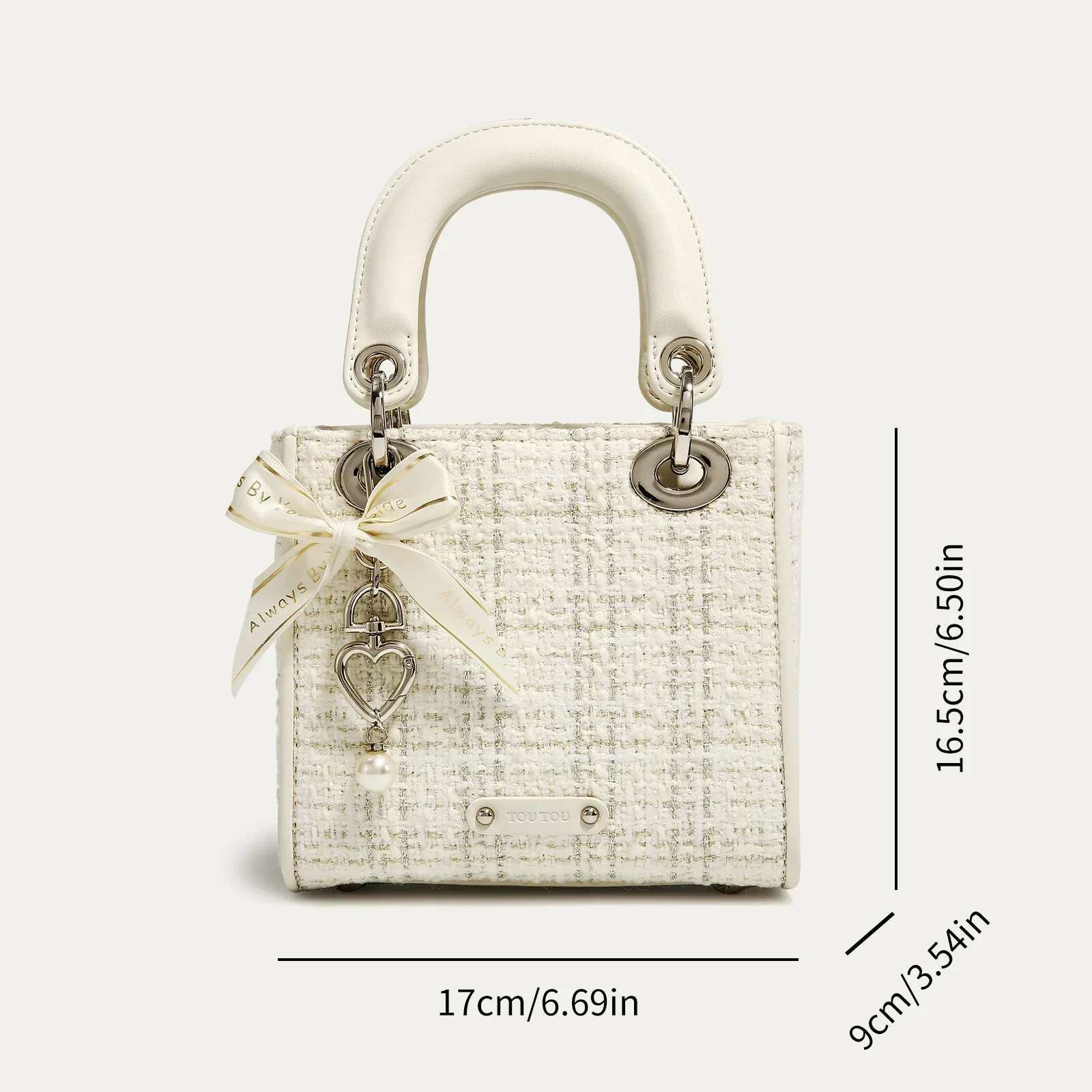 TOUTOU Exquisite And Cute Handbag Women's Crossbody With Original Designer Shoulder Bag With Bowknot Pendant