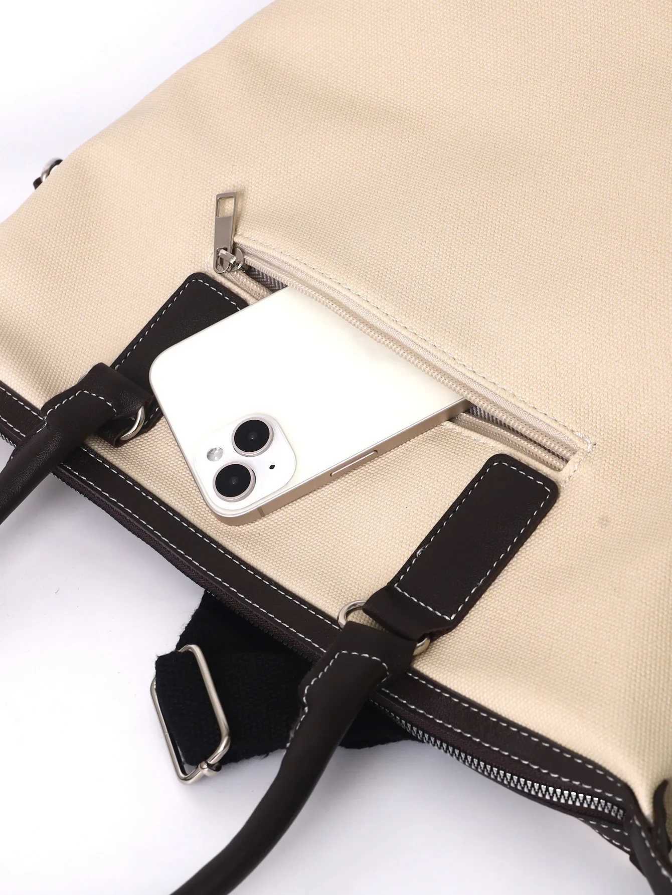 Womens bag retro creative label casual canvas cross body travel bag trend large capacity travel bag Y250319