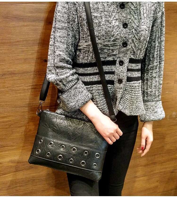 Day Clutches For Women Shoulder PU Leather Crossbody Ladies Envelope Evening Party Bags Clutch Purse Black Bolsa