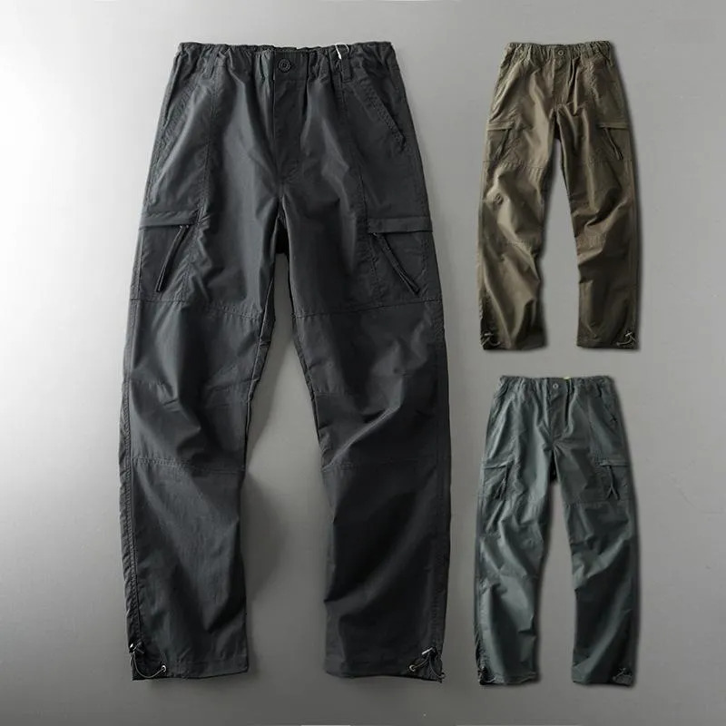 2025 S Fashion Designer Men S Pants Outdoor Waterproof Tactical Windproof Caution Sports Mountaineering