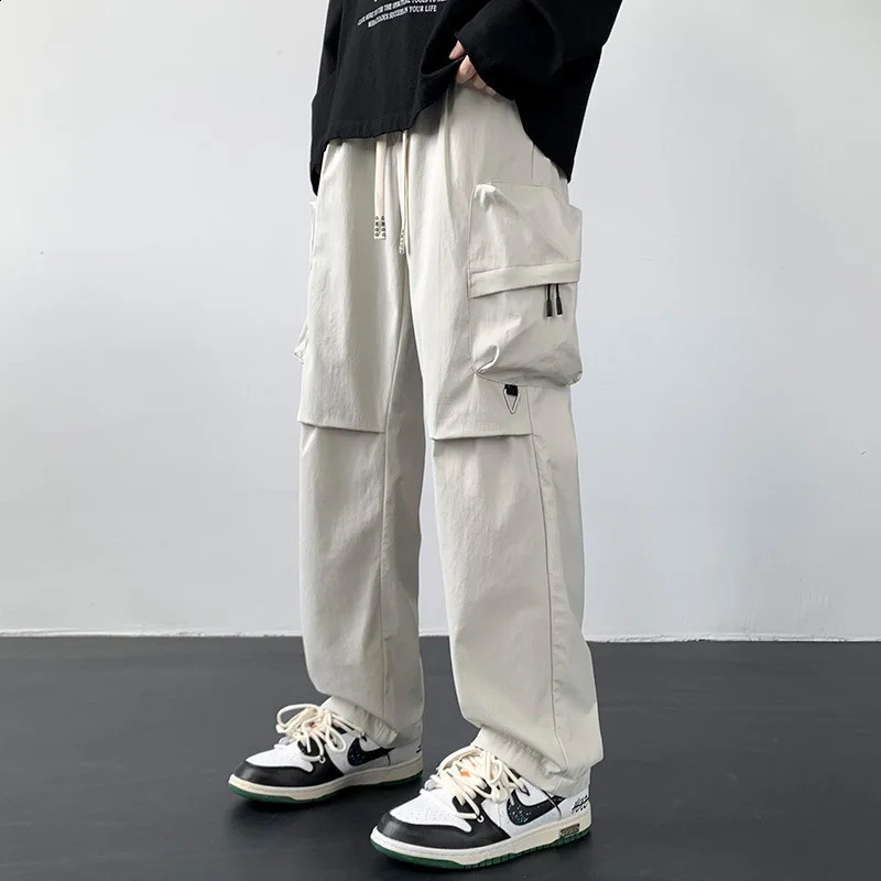 Sports pants for men Spring and Autumn freight fitness center largesized sports clothes loose fit 250317