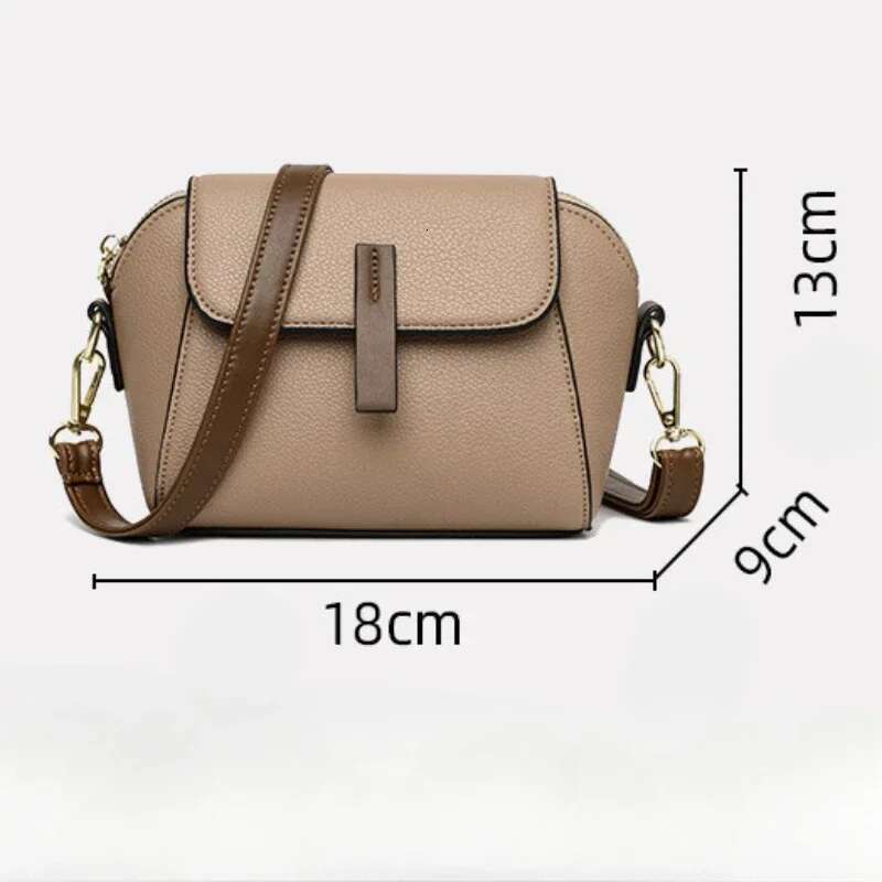Designer Solid Color Women's Small Handbag Fashion Shoulder Messenger Ladies Pu Leather Shell Crossbody Bag Bolsas