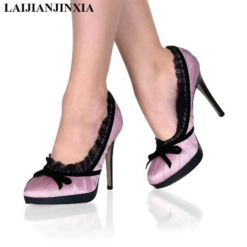 LAIJIANJINXIA New 13CM/5inches PU Upper Fashion Sexy Exotic High Heel Platform Party Women Pumps Pole Dance Shoes D127C250319
