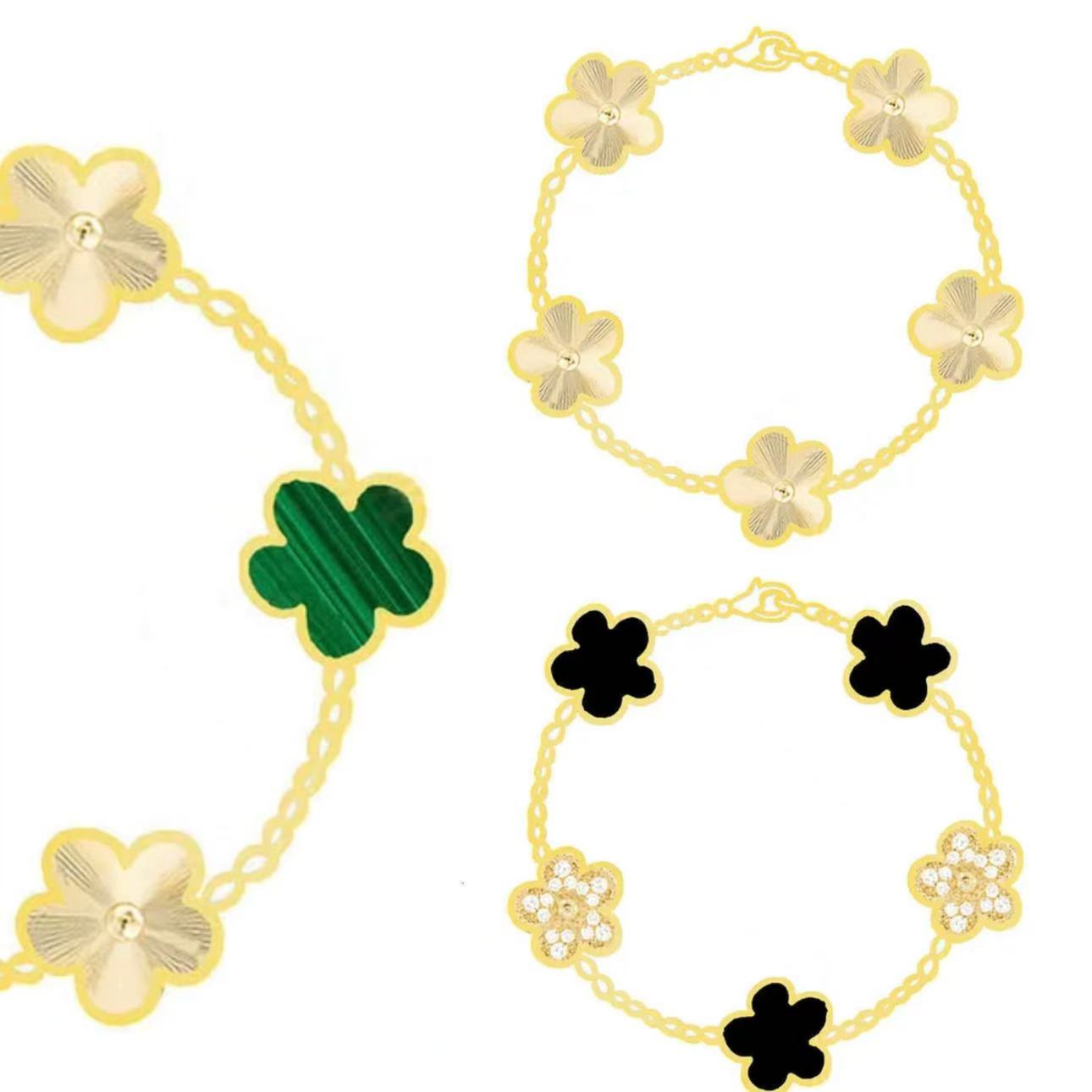 new designer bracelet luxury jewelry charm bracelet designer bracelets clover mother of pearl bijoux de luxe lady bracelet gift