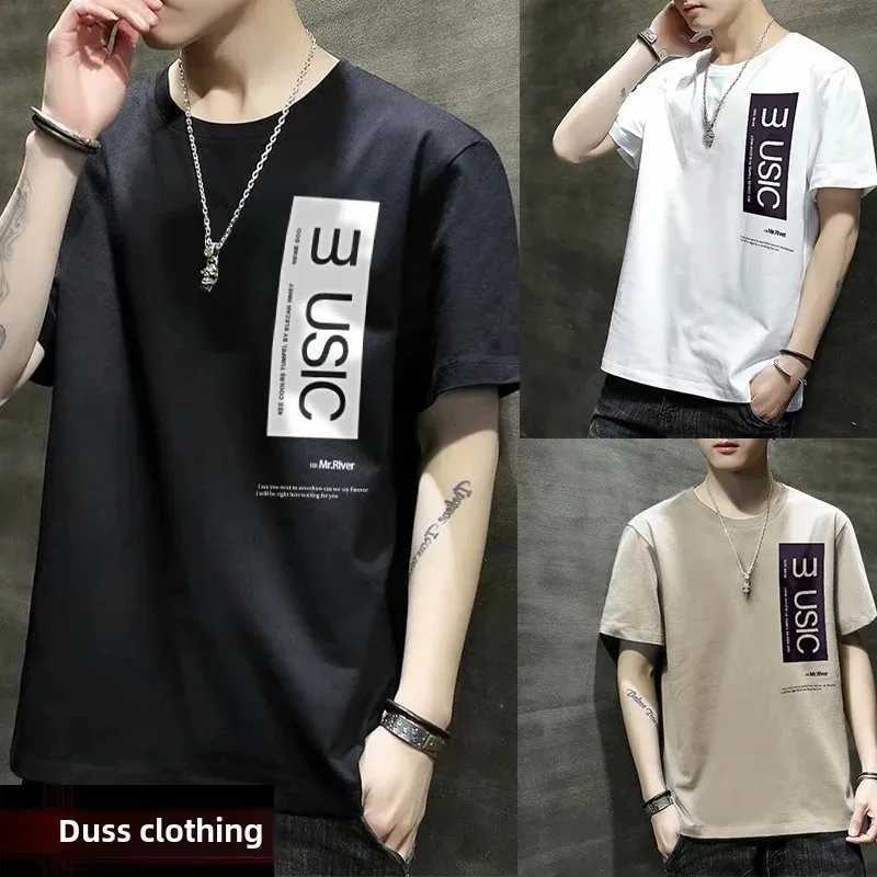 Mens Half Sleeve T-Shirt 2021 Summer Solid Color Base Layer Top Wardrobe Essential Comfortable Breathable Printing Short SleeveT250319