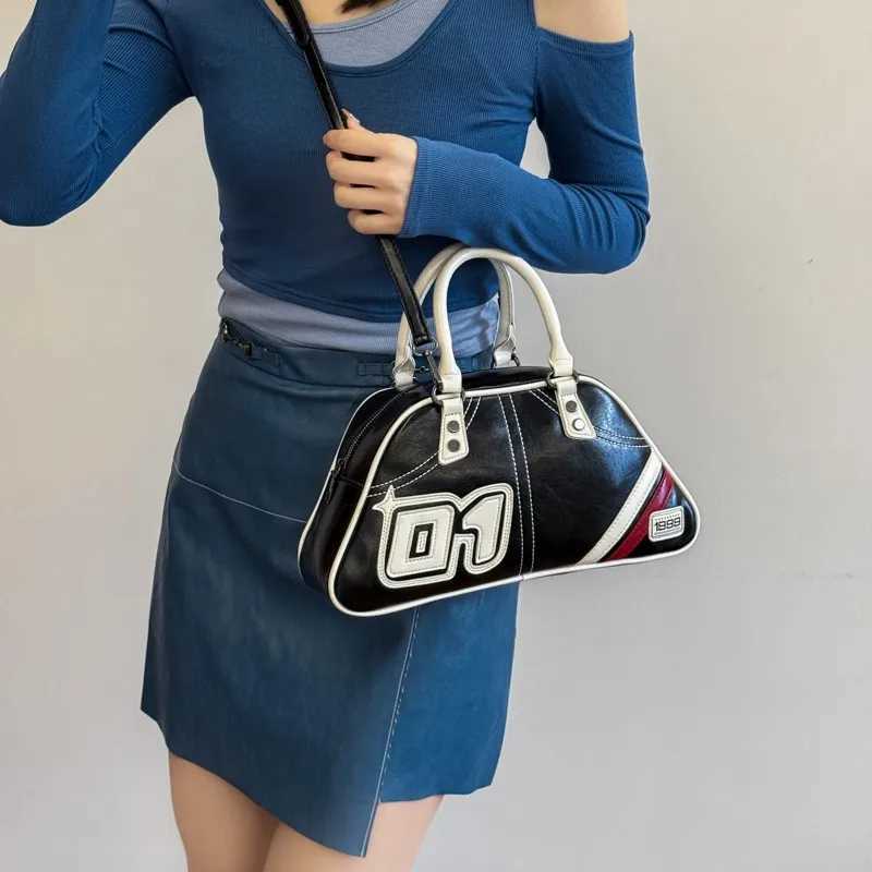 Trapezoidal Baseball Bag Lady Fashion Casual Travel Handbag Tote Large Capacity Shoulder Crossbody Bag PU Leather Sac A Main Y250607