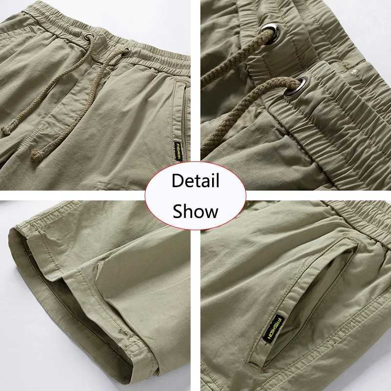 2025 New Mens Summer Casual Pull up Cargo Shorts Mens Button Cotton Soft Fashion Shorts Mens Top W250319