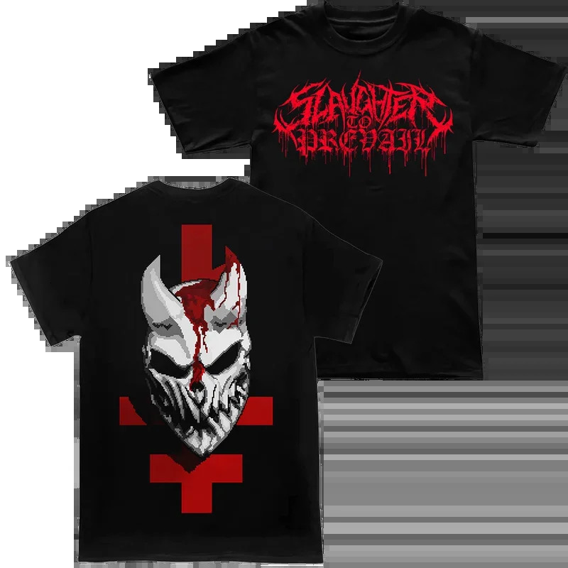Russia Rock Heavy Mental SLAUGHTER TO PREVAIL Tshirt Mens Short Sleeve Graphic Teeshirt Harajuku Streetwear Shirts 250320