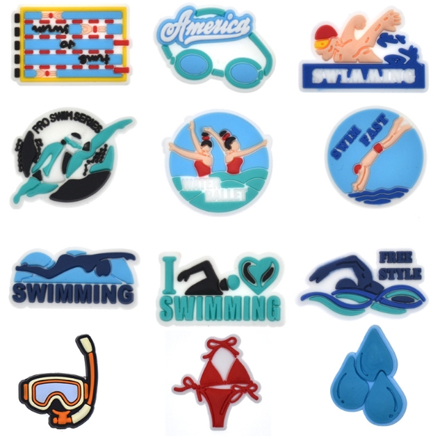 Sport Shoe Charms for garden shoe Accessories Charms Clogs Sliders Sandals PVC Shoe Decorations Party Gifts