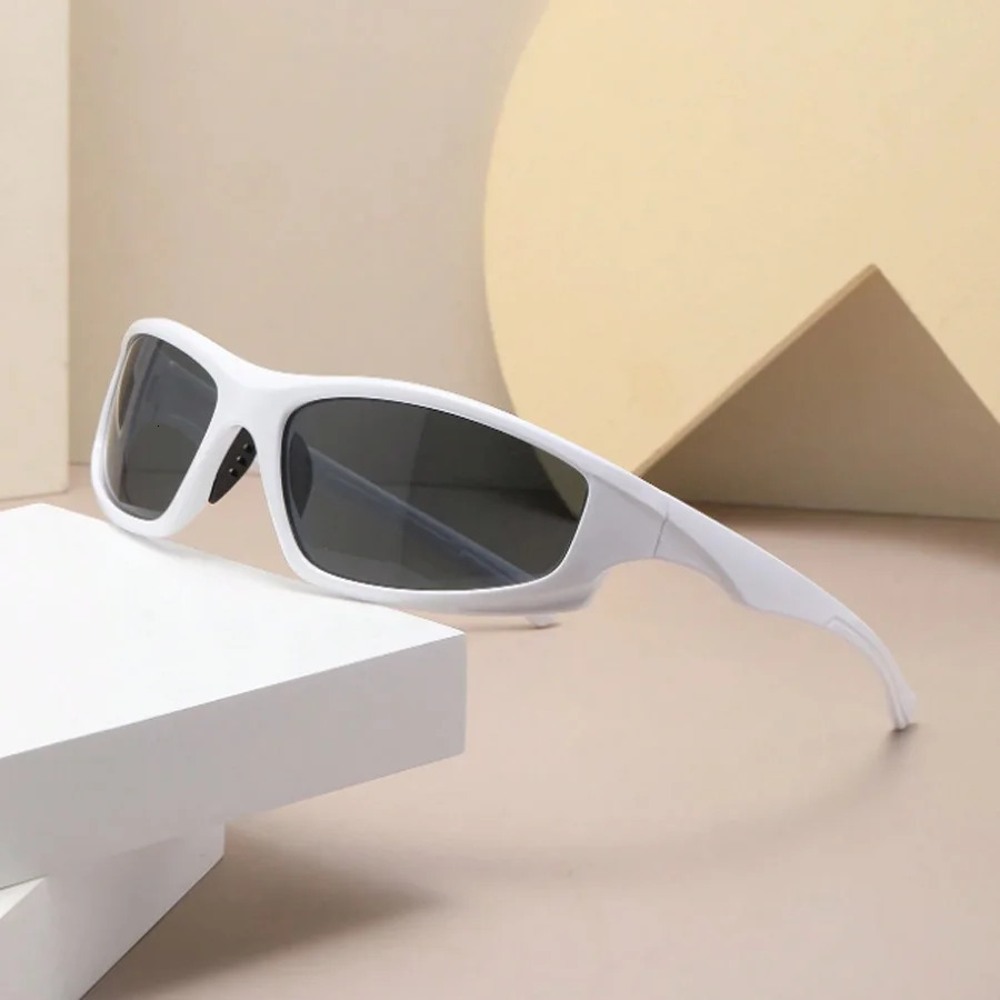 Fashion Y2k Style Wrap Around Mens Sunglasses Daily Outdoor Sports Street Decorative Glasses 250320
