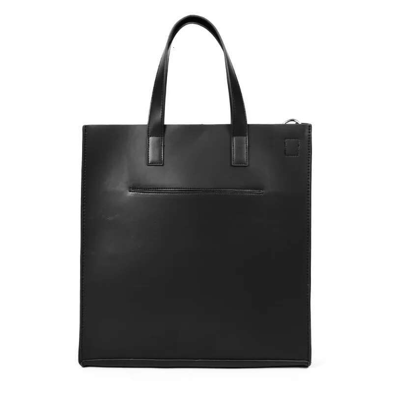 15-Inch Laptop Bag Tote Handbag PU Unisex With Strap Women Men Shoulder Bags