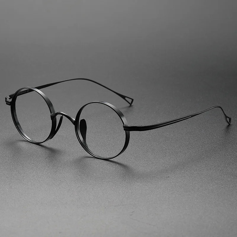 FIRADA Fashion Small Size Eyeglasses Retro Pure Round Eyewear Comfortable Prescription Glasses Frame Men Women S10518-C 250228