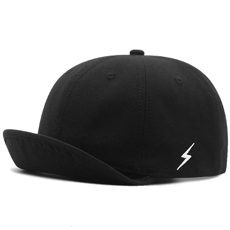 Large Head Up-turn Hat Man Woman 5CM Short Brim Baseball Cap 55-60cm 60-65cm 250228