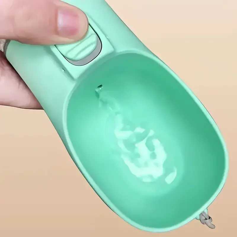 Pet Travel Water Bottle Portable Small Dog Bowl Supply Durable Outdoor Walking Dog Cat Beverage Product 300ML Y250319