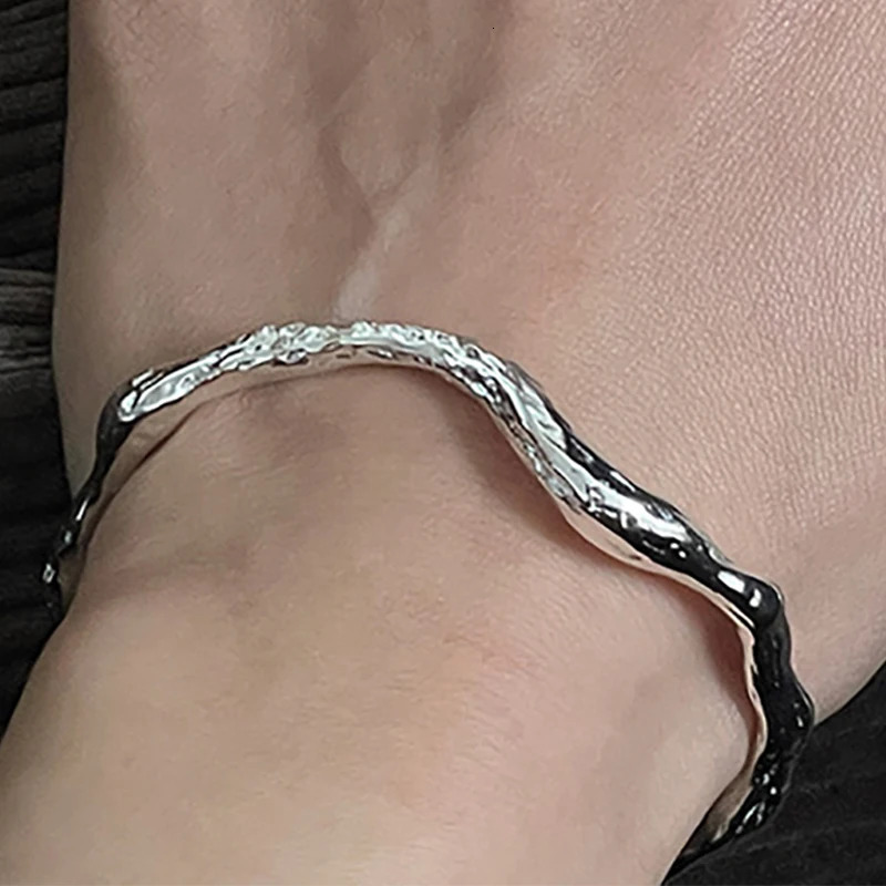 Foxanry Non-fading Gold Color Bracelets for Women Fashion Vintage Creative Irregular Geometric Handmade Party Wrist Jewelry 250320