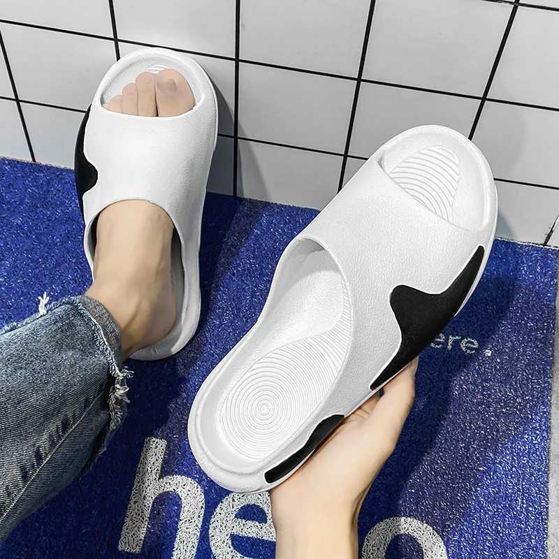 FI Mens Summer Lightweight Shoes Mens Wear N-Slip Sports Steps Shit Slide Trend Shoes Outdoor Indoor Flip Cover Y250320