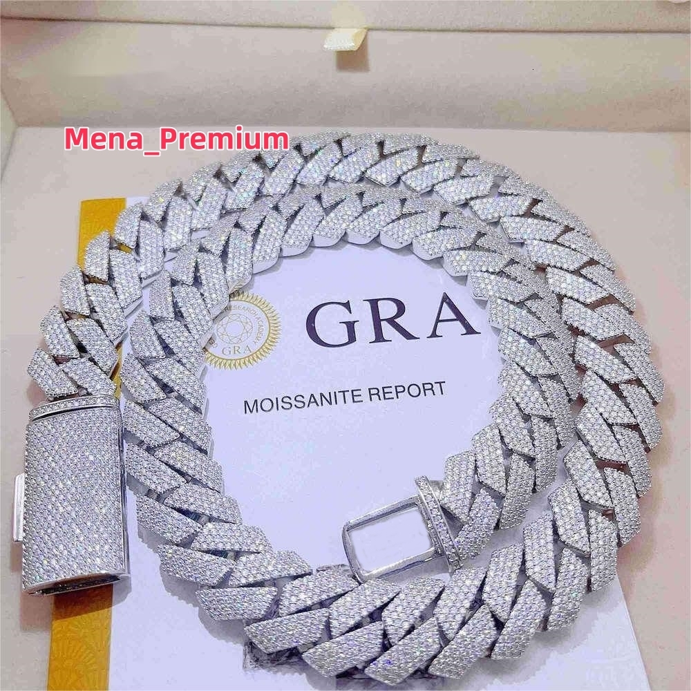 necklaces designer jewelry necklace cuban k chain Pendant Necklaces Iced Out Pass Dia Tester Sterg Sier Necklace Vvs Moissanite chains for men