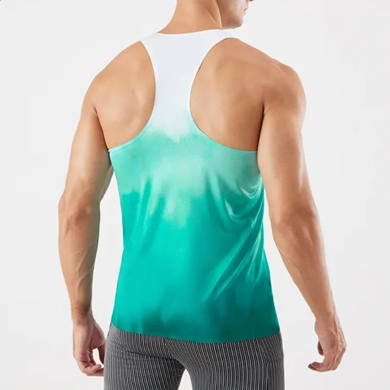 Fitness Vest Men Marathon Lightweight Women Racerback Couple Running Quick Dry Tank Tops Gym Clothing Traning Sports Singlet Man 250319