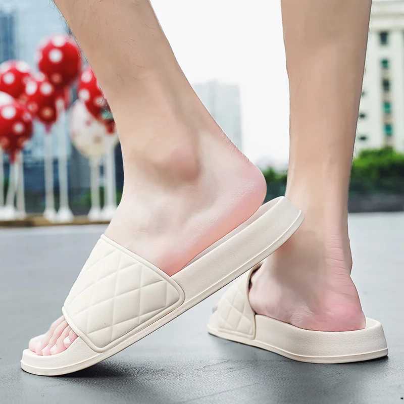Fi mens slider indoor and outdoor beach design soft bottom bathroom slider casual shoes mens literature couple he slider Y250320