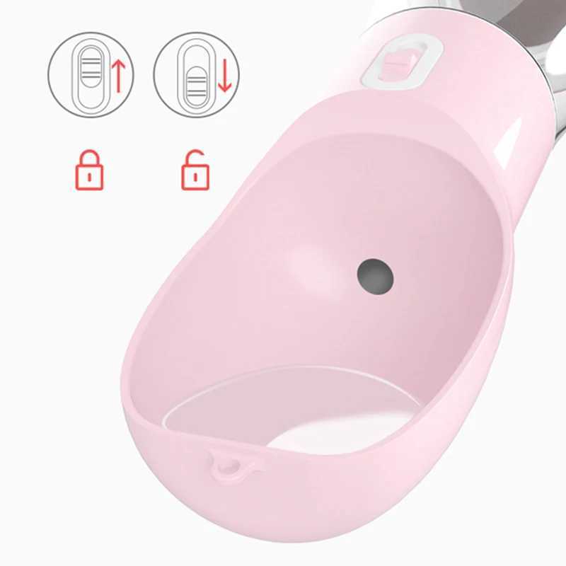 2-in-1 Pet Dog Water Bottle Cat Food Dispenser Portable Multi functional Beverage Bowl Suitable for Small Dogs Travel Puppy Supplies Y250319