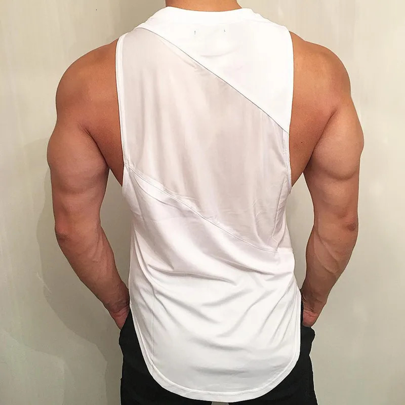Trend Sports vest tight speed dry running training suit sleeveless elastic patchwork fitness 250320