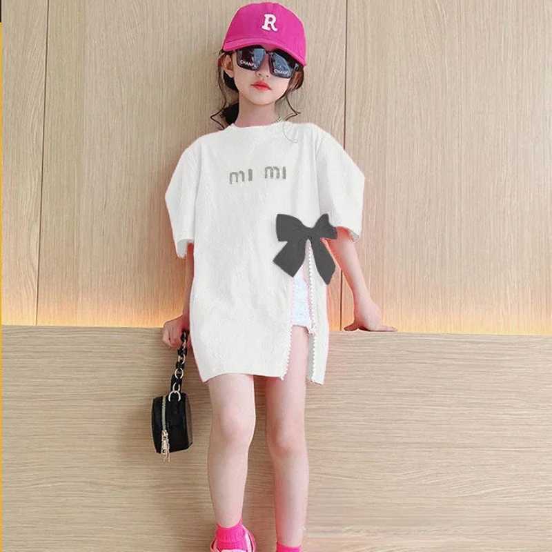 Summer girls T-shirts fashionable short sleeved girls clothing teenagers tops childrens clothing childrens clothing preschool girls clothing 2 3 4 5 6