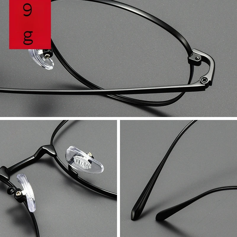 FIRADA Fashion Glasses Retro Pure Round Glasses Comfortable Business Prescription Glasses Frame Men 1052-C 250228