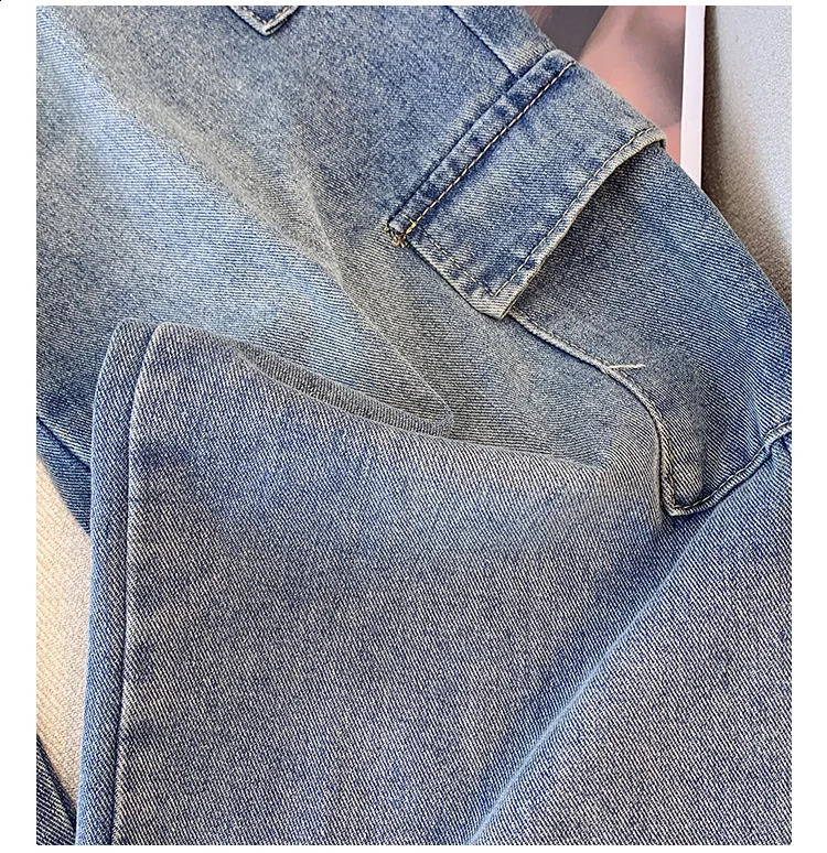 2XL-6XL Plus Size Women Clothing Baggy Jeans Women Wide Leg Denim Trousers Boyfriend Jeans for Women 4XL-5XL Cargo Pants 250319