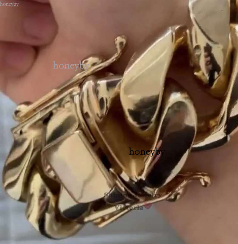 New Arrival 28mm 520g 9.5 Custom Made Hip Hop Jewelry Real 14k Plating 999 Solid Sier Gold Cuban Bracelet