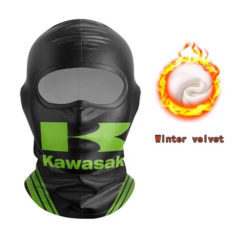 New Kawasaki Riding Windproof and Dustproof Face Mask Motorcyc Sunscreen and Warmth Face MaskXJ250320