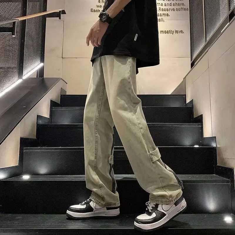Casual Pants Y2k Baggy Jeans Y2k Streetwear Trousers Male Denim Shorts Flared Jeans Men Clothing Jean Man Mens Mens Cargo NewT250319