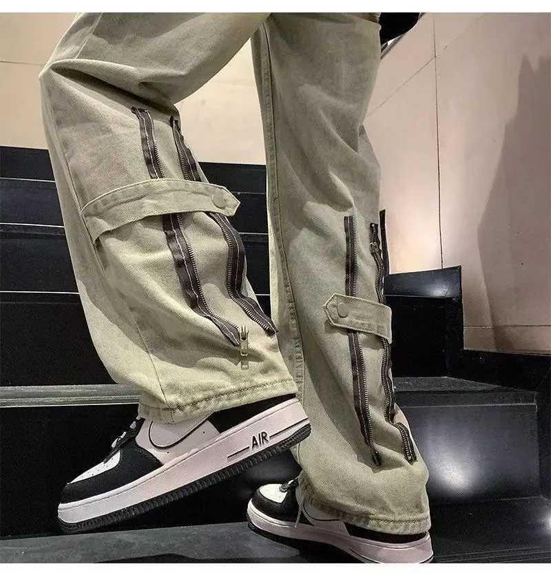 Casual Pants Y2k Baggy Jeans Y2k Streetwear Trousers Male Denim Shorts Flared Jeans Men Clothing Jean Man Mens Mens Cargo NewT250319