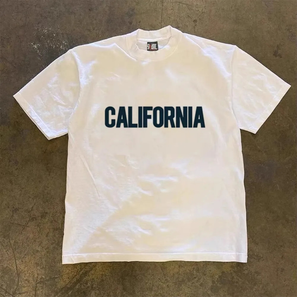 Vintage Number Printed T-Shirt for Men Cotton Casual O-Neck Short Sleeve Womens Streetwear Oversize Vacation style Tees Tops 250317