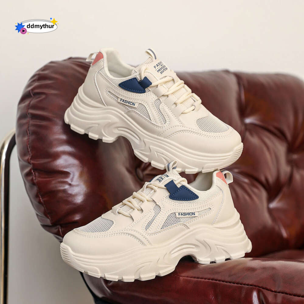 CRLAYDK Chunky Sneakers for Women Platform Fashion White Dad Shoes Summer Mesh Breathable Wedge Casual Walking Tennis ddmythur
