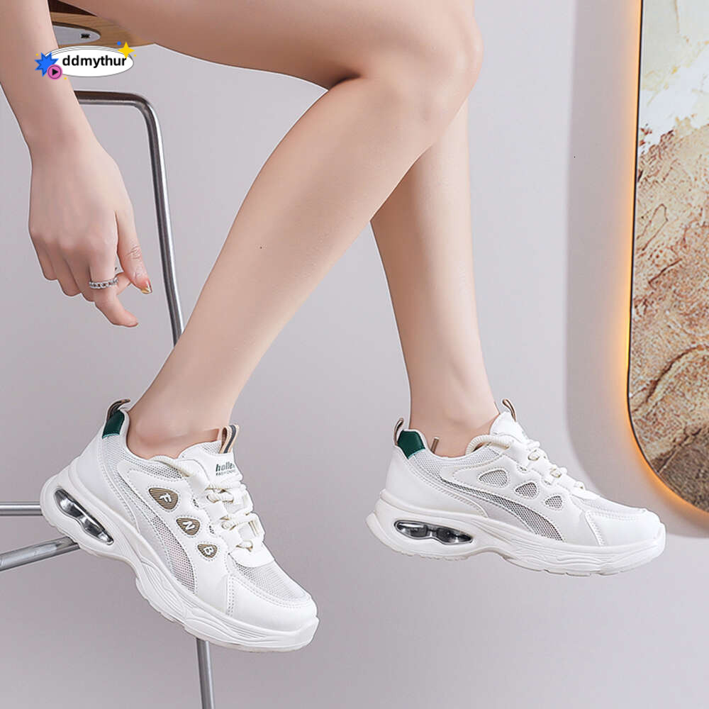 CRLAYDK Women Chunky Sneakers Air Cushion Sports Platform Mesh Dad Walking Shoes Breathable Casual Fashion Running Tennis ddmythur