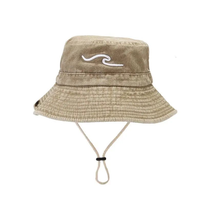 Spring Cotton Embroidered Pattern Bucket Hat Fisherman Hat Outdoor Travel Sun Cap For Men And Women 127 250320