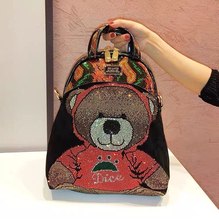 Autumn/Winter New Water High Quality Western Style Backpack Large Capacity Lightweight And Versatile Hot Diamond Single Shoulder Crossbody Bag