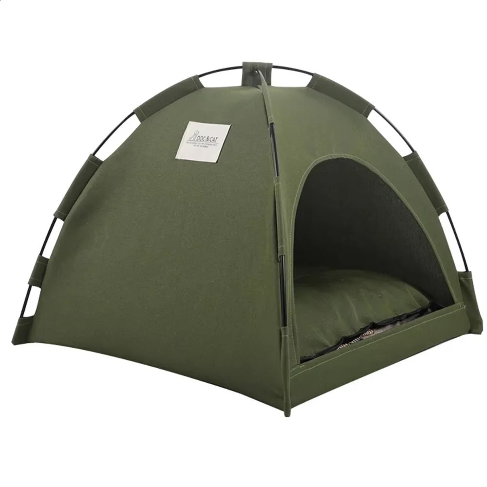 Pet Nest Tent Semi Enclosed Outdoor Supplies Breathable Summer Cooling Warm Mat Decoration 250312