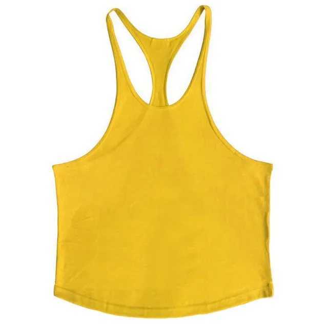 Mens fitness vest fitness sleeveless shirt 2024 new mens cotton clothing fashionable single vest underwear HombreXJ250319