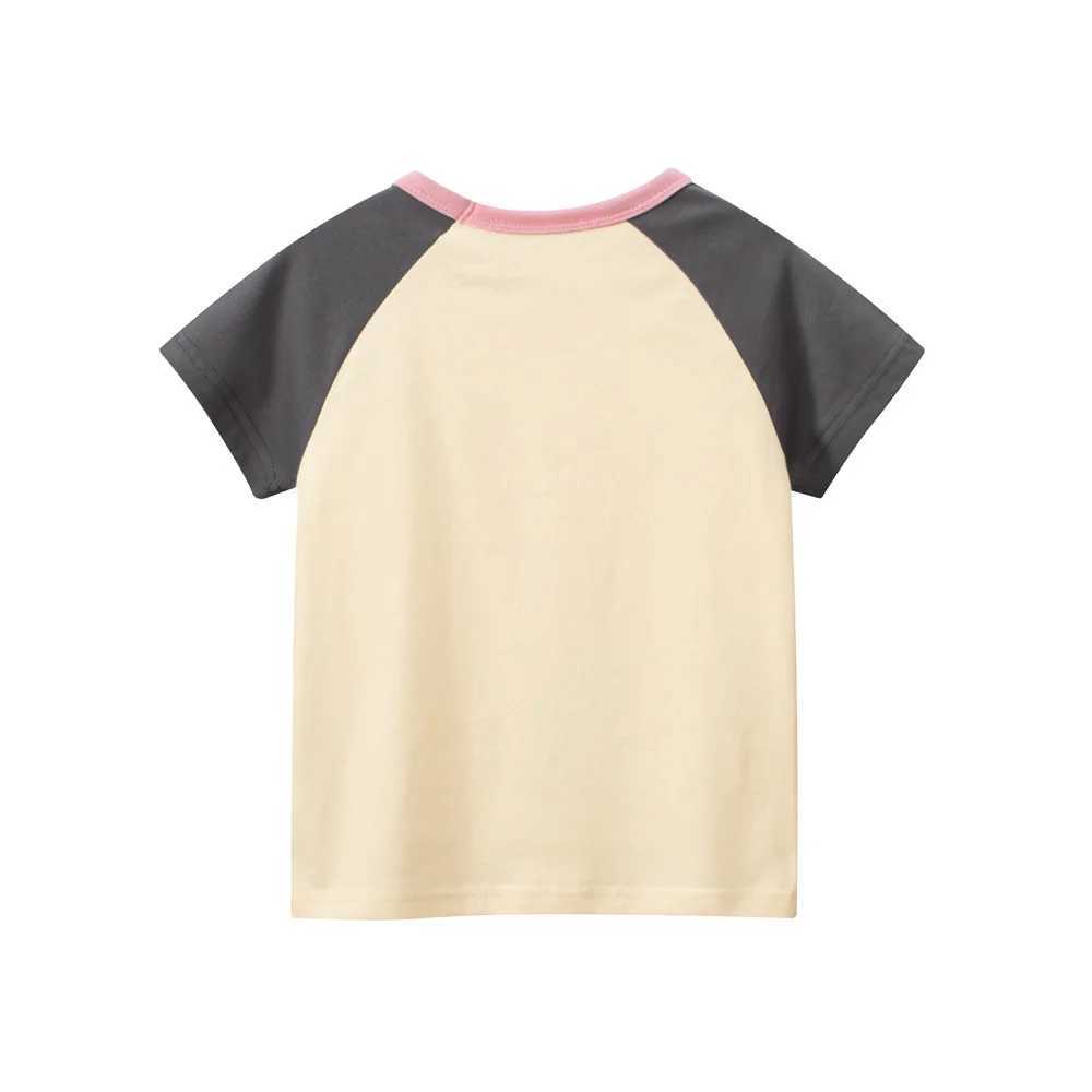 1-9T childrens T-shirt baby summer clothing baby cotton T-shirt short sleeved basic cute topT250320
