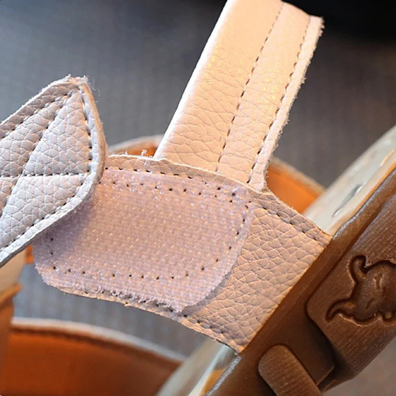 Size 2136 Children Shoes Closed Toe Toddler Boys Sandals Leather Breathable Beach sandals infant Kids Summer 250304