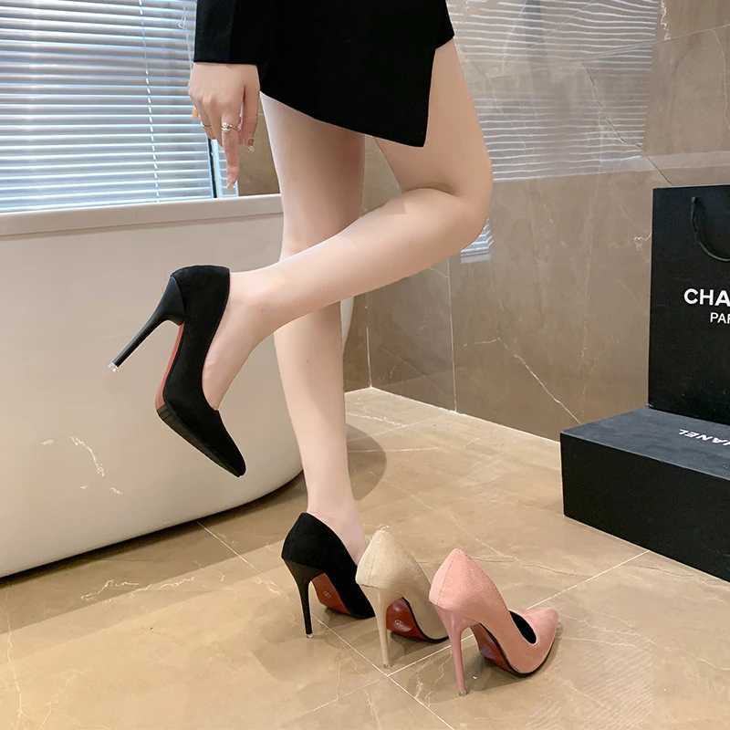 Autumn Stiletto Shoes Fi Cool 12cm Stiletto Wedding Shoes Banquet Shoes Plus Size 50 Y250319