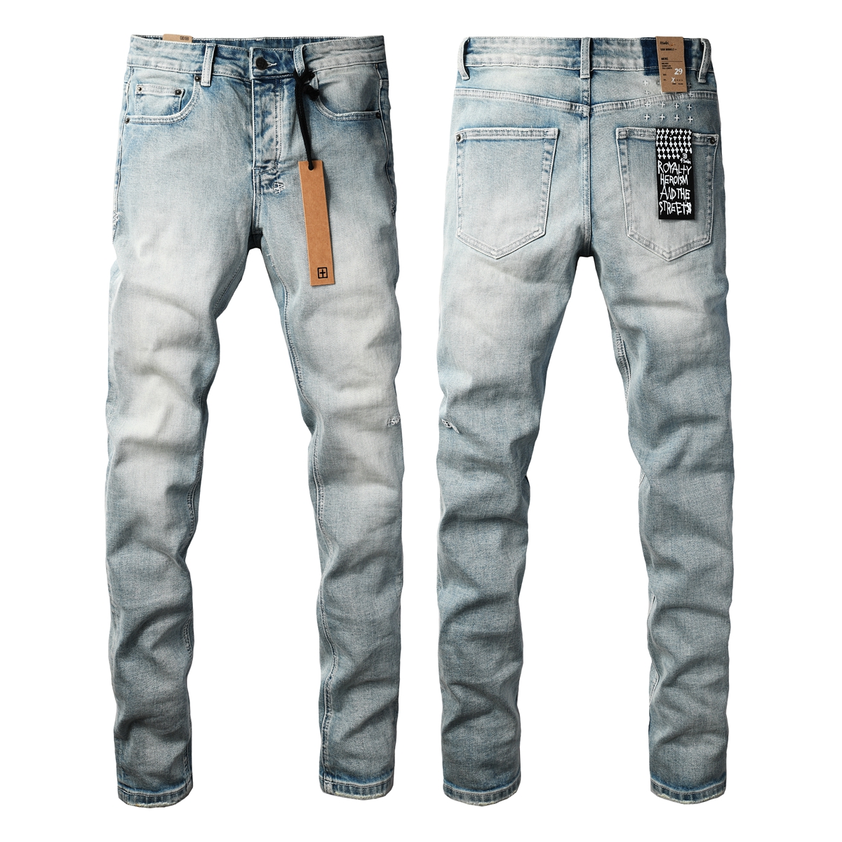 New designer jeans ksubi jeans man high quality men's puple jeans ripped denim motorcycle grey paint ripped stretch motorcycle bone halloween brand kusbi jeans 82