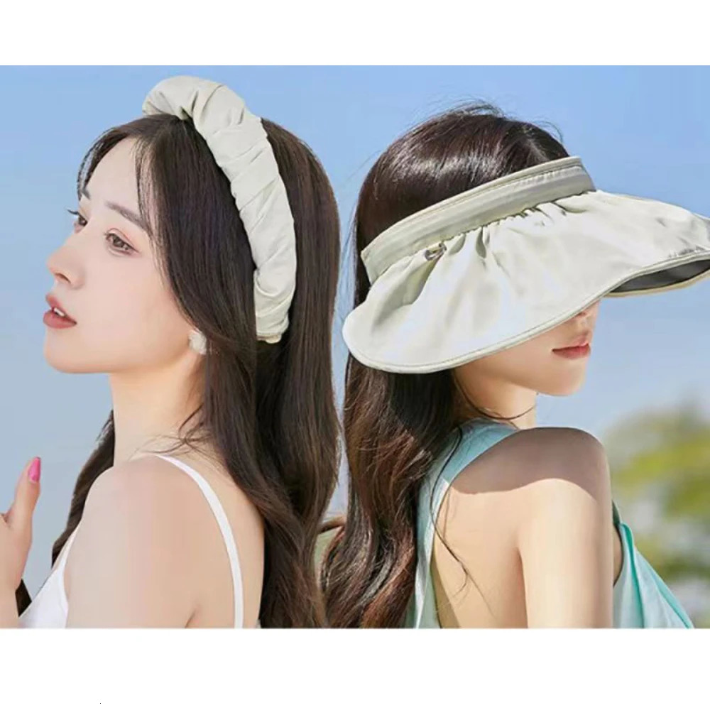 2025 Summer travel sunshade sunblock hat large eaves anti-UV temperament all empty top hat tidal sun hat childrens straw hat 250320